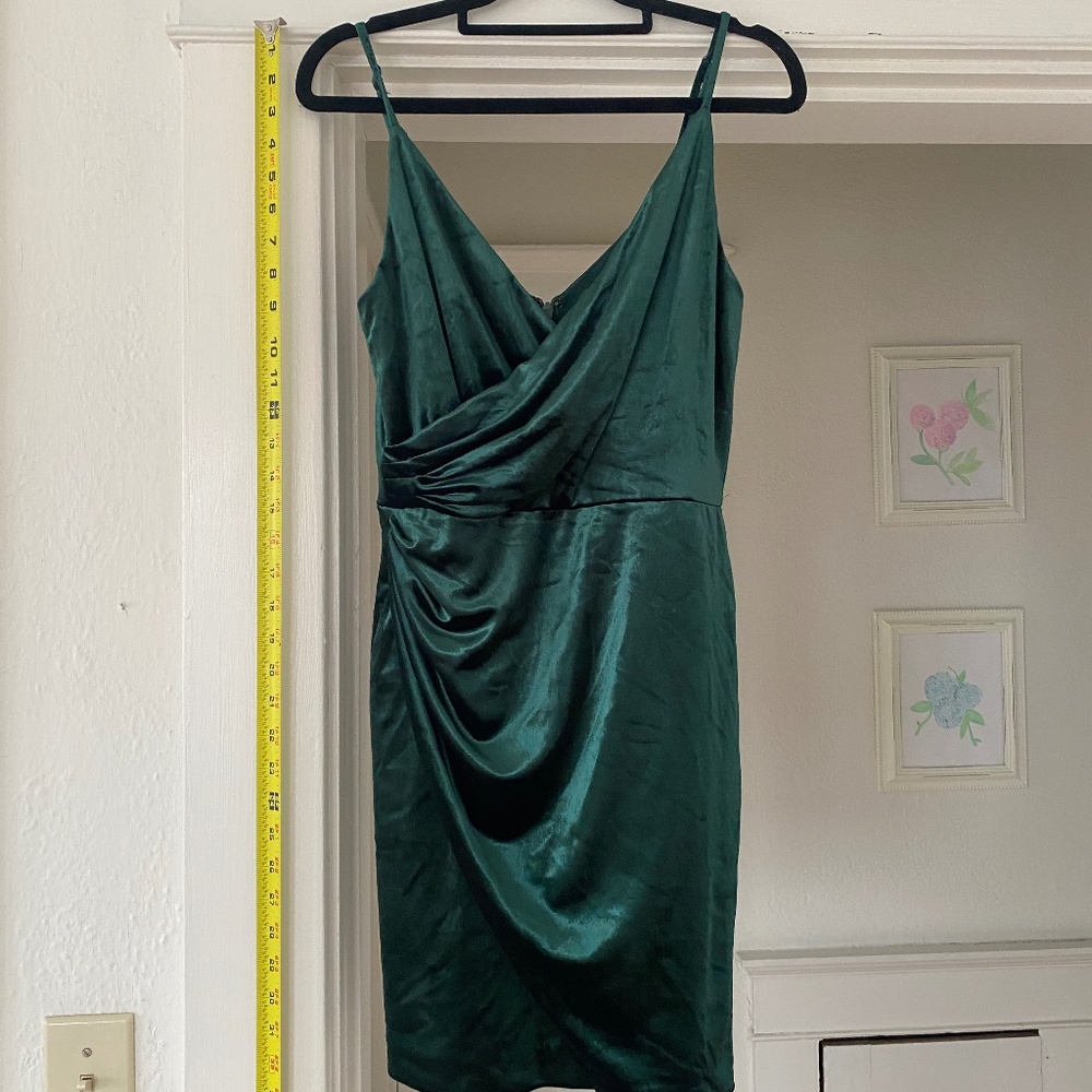 Gianni Bini Green Velvet Mini Dress